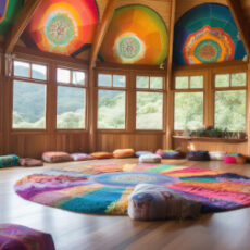 a room used for psychedelic wellness retreats