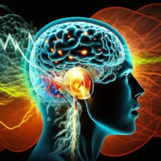 an artistic image depicting neurofeedback